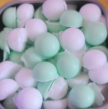 Load image into Gallery viewer, SALE!! SOAP on the GO! 80 One-time SOAP pearls. Set of 2 tins $12.00! - Sisters Soap Kitchen