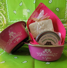 Load image into Gallery viewer, Man's Best Friend Dog Gift Bowl! Happiness Is You! - Sisters Soap Kitchen