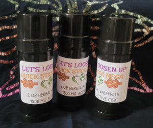 SALE!!! Let's Loosen Up! Quick Stick 1500mg TWO Quick Sticks ONLY $135 (A $150 Value!) - Sisters Soap Kitchen