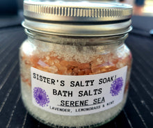 Load image into Gallery viewer, Sisters Salty Soak! Bath Salts Serene Sea - Sisters Soap Kitchen
