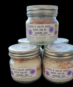 Sisters Salty Soak! Bath Salts Serene Sea - Sisters Soap Kitchen