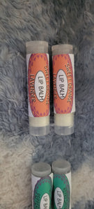 All Natural Lip Balm set of 6 Cinnamon Vanilla or Sweet Orange Lavender or Peppermint - Sisters Soap Kitchen