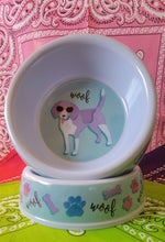 Load image into Gallery viewer, Man&#39;s Best Friend Gift Bowl! Oh, Those Snazy Sunglasses, Woof! - Sisters Soap Kitchen
