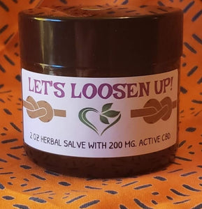 Let's Loosen Up! 2oz 200mg CBD jar, Salve - Sisters Soap Kitchen