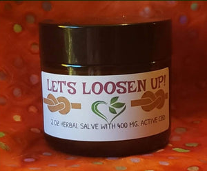 Let's Loosen Up! 2oz 400mg CBD salve. - Sisters Soap Kitchen