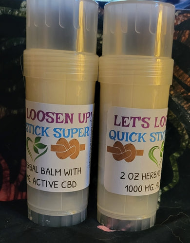 Let's Loosen Up! 2oz 1000mg CBD Quick Stick Super - Sisters Soap Kitchen